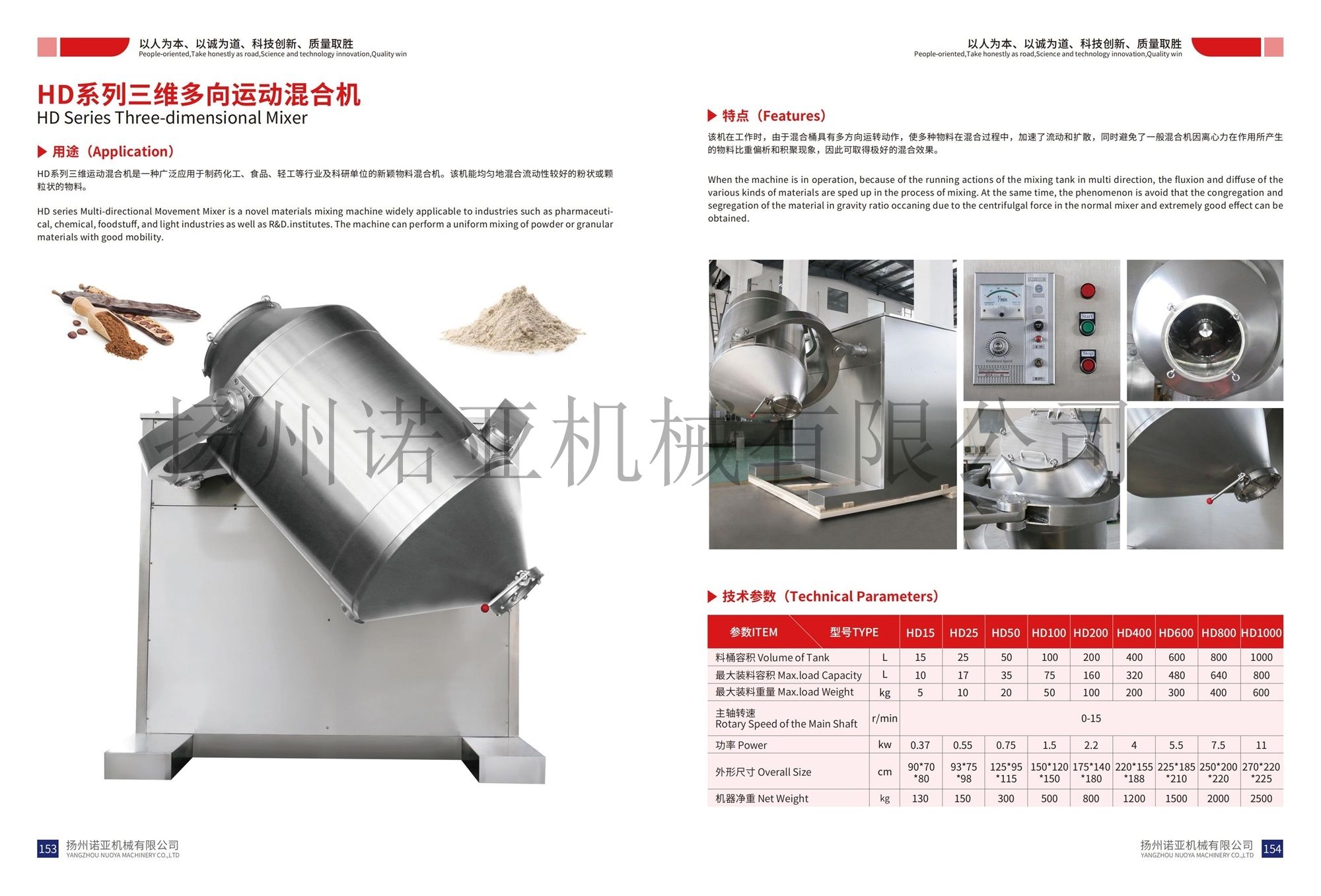 HD Type Three-dimensional Mixer