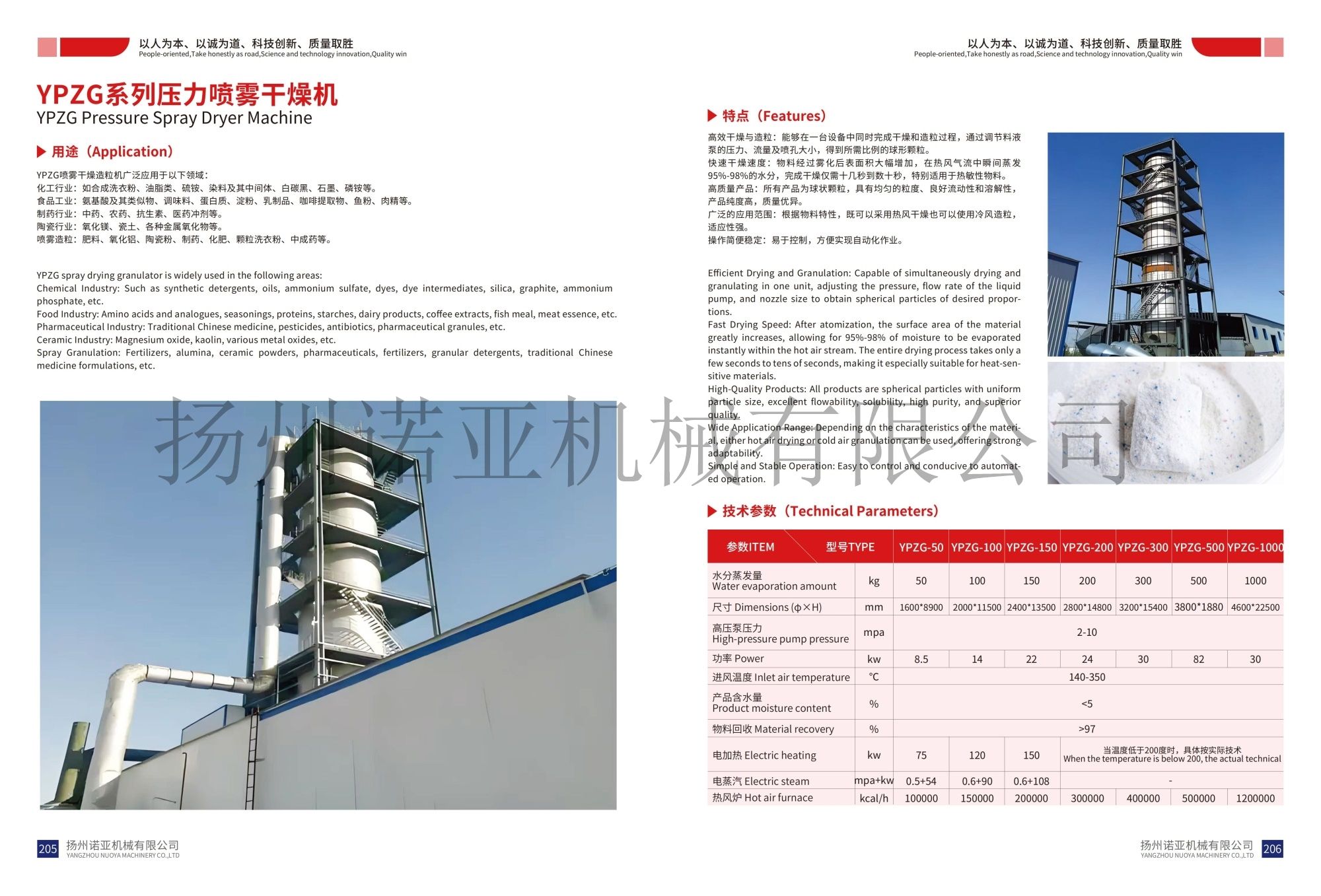 YPZG压力喷雾干燥机