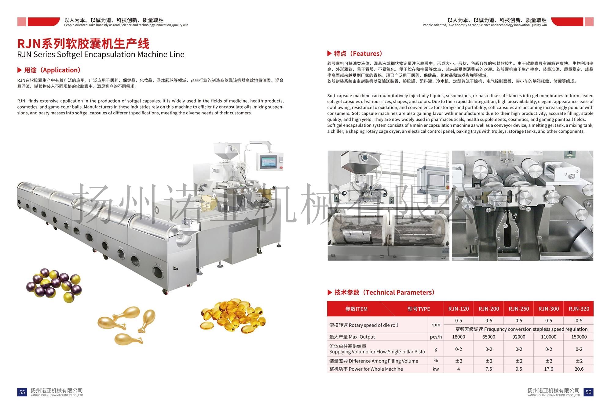 RJN Series Softgel Encapsulation Machine Line